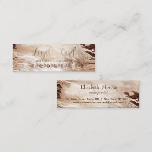 Modern Professional Elegant Hearts Marble Loyalty Card