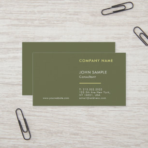Modern Professional Elegant Luxury Premium Thick Business Card