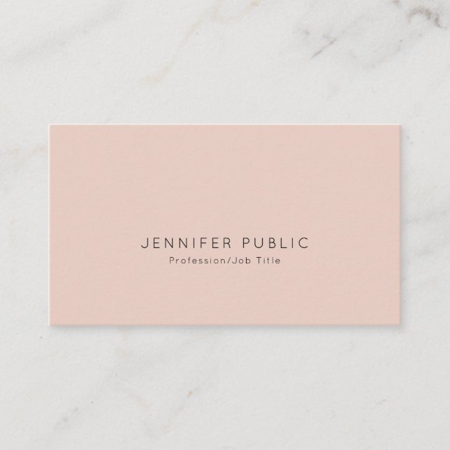 Modern Professional Elegant Minimalist Design Business Card (Front)