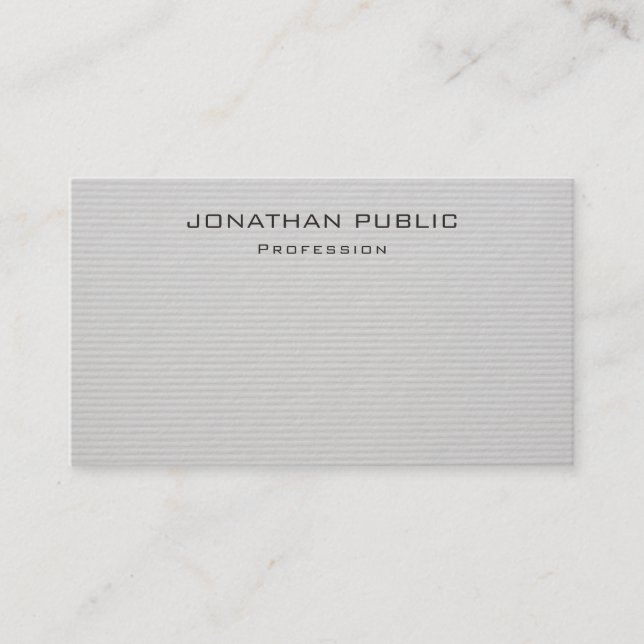 Modern Professional Elegant Minimalist Template Business Card (Front)
