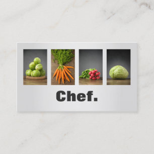 Modern Professional Elegant Nutrition Chef Business Card
