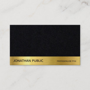 Modern Professional Elegant Premium Black Luxury Business Card