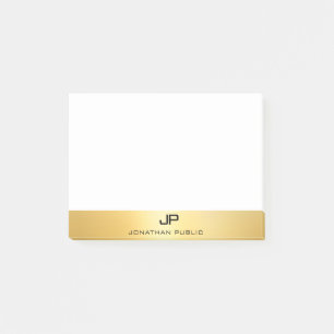 Modern Professional Elegant Template Gold Look Post-it Notes
