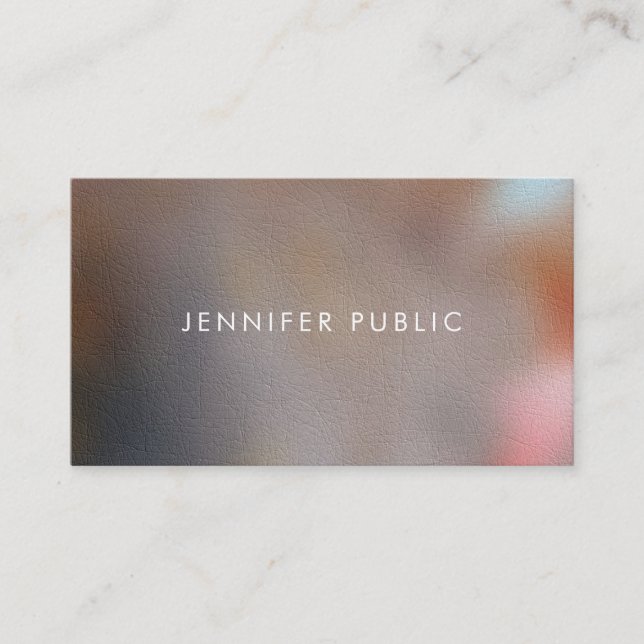 Modern Professional Elegant Template Luxury Business Card (Front)