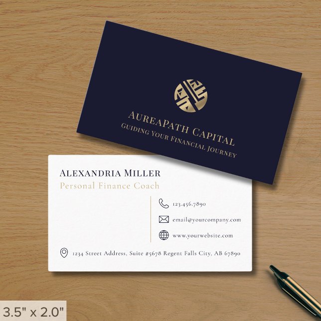 Modern Professional Finance Business Card (Creator Uploaded)