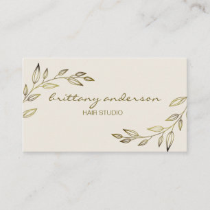 Modern Professional Floral Logo Design Business Card