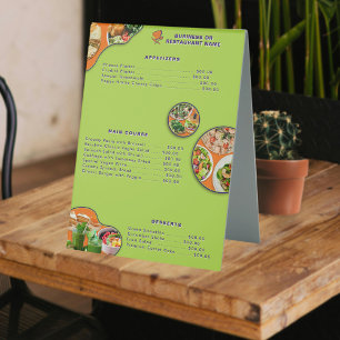 Modern Professional Food and Price Menu Guide 
