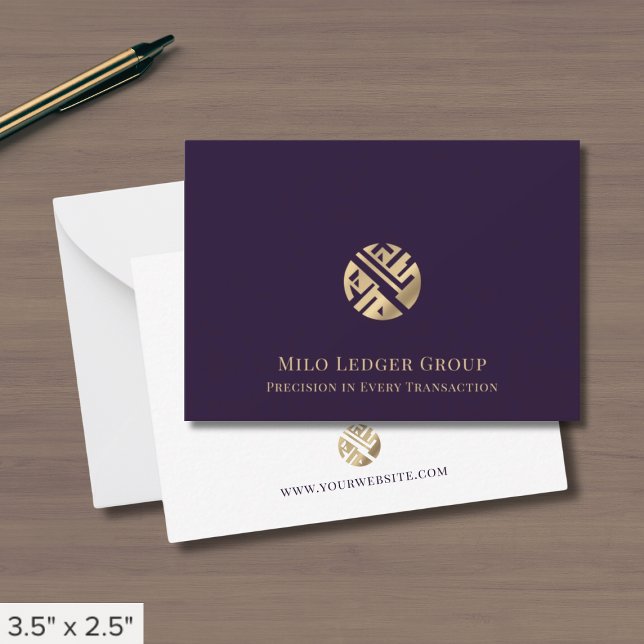 Modern Professional Geometric Logo  Card (Creator Uploaded)