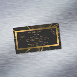 Modern Professional Glass Repair Magnetic Business Card
