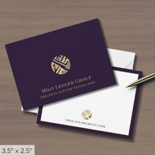 Modern Professional Gold Logo Card