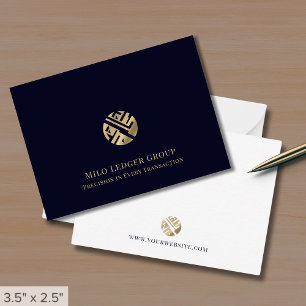 Modern Professional Gold Logo Card