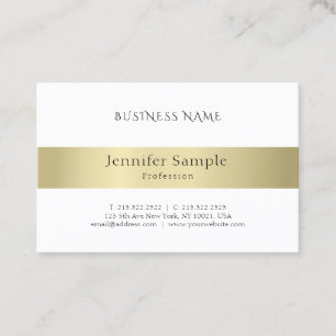 Modern Professional Gold Look Minimalist Elegant Business Card