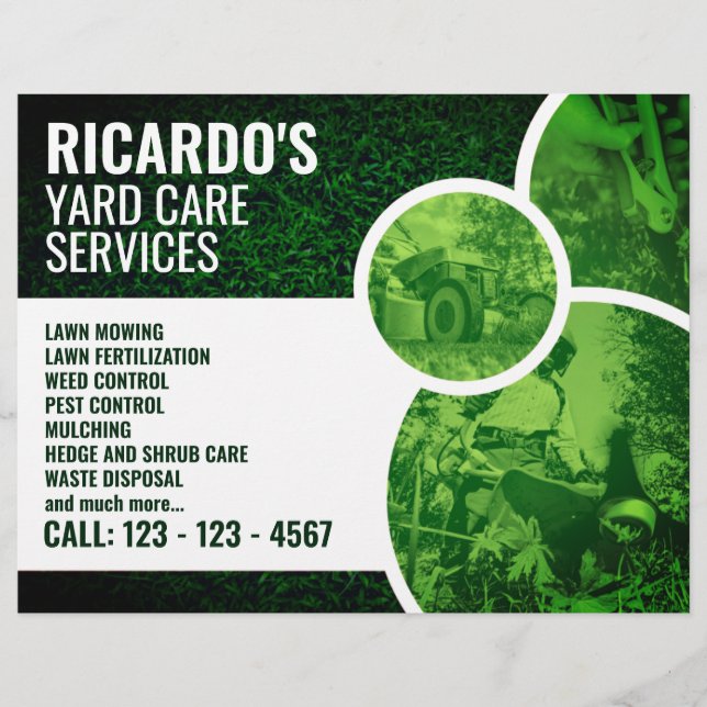 Modern professional green  flyer (Front)