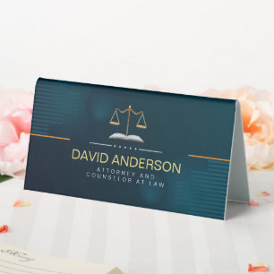 Modern Professional Green Gold Lawyer 