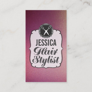 Modern Professional Hair Stylist Appointment Cards