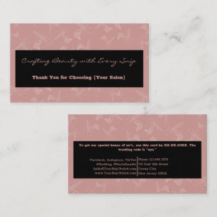 Modern Professional Hair Tools Thank You XX% Discount Card