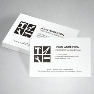 Modern Professional Handyman Services Business Card