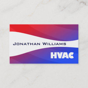 Modern Professional HVAC Business Cards