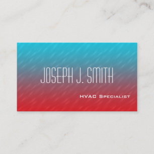 Modern Professional HVAC Business Cards
