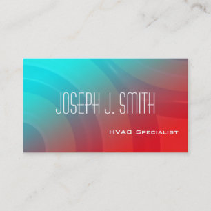 Modern Professional HVAC Business Cards
