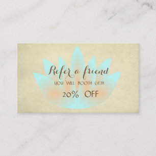 Modern Professional,Lotus  Referral Card