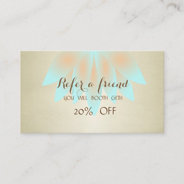 Modern Professional,Lotus  Referral Card (Front)