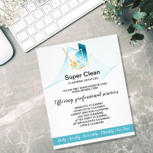 Modern Professional Maid Cleaning Commercial House Flyer