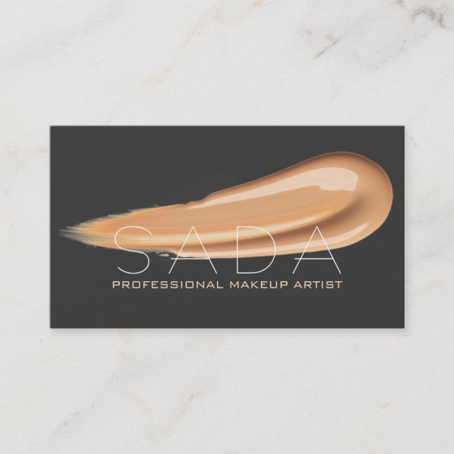 MODERN & PROFESSIONAL MAKEUP ARTIST BUSINESS CARD (Front)