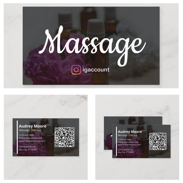 Modern Professional Massage Therapy Templates Business Card (Modern Professional Massage Therapy Templates Business Card
)
