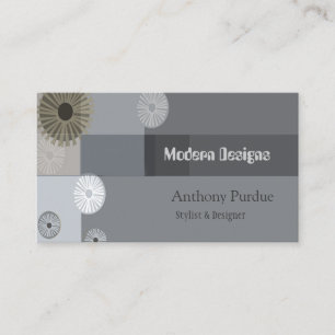 Modern Professional  Mid-Century  Retro Business Card