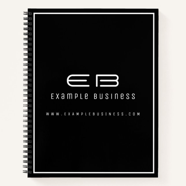 Modern Professional Minimal Company Business Notebook (Front)