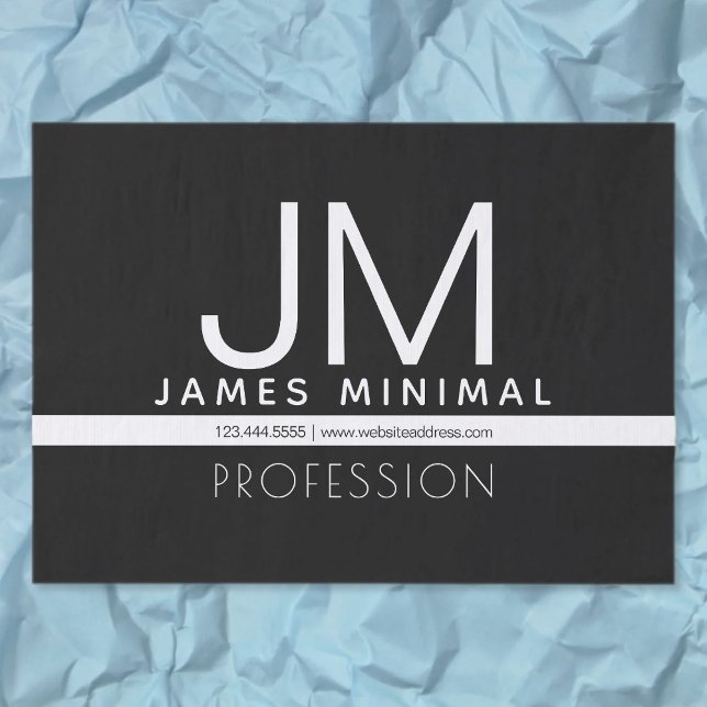 Modern Professional Minimal Design | Black & White Tissue Paper (Creator Uploaded)