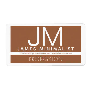 Modern Professional Minimal Design   Brown & White