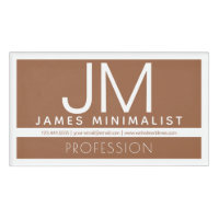 Modern Professional Minimal Design | Brown & White