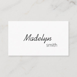 Modern Professional Minimal Hair Stylist QR Code Business Card