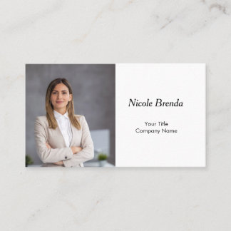 Modern Professional Minimalist  Business Card