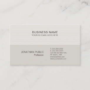 Modern Professional Minimalist Chic Template Business Card