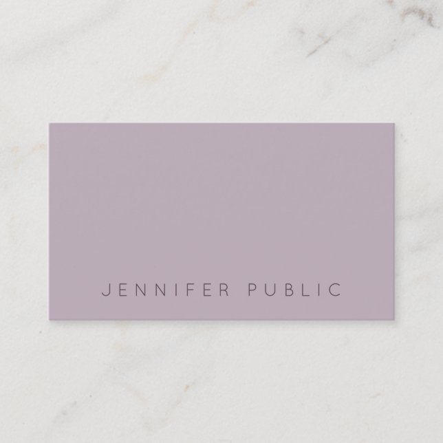 Modern Professional Minimalist Chic Template Business Card (Front)