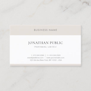 Modern Professional Minimalist Elegant Simple Business Card