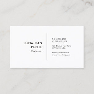 Modern Professional Minimalist Elegant Template Business Card