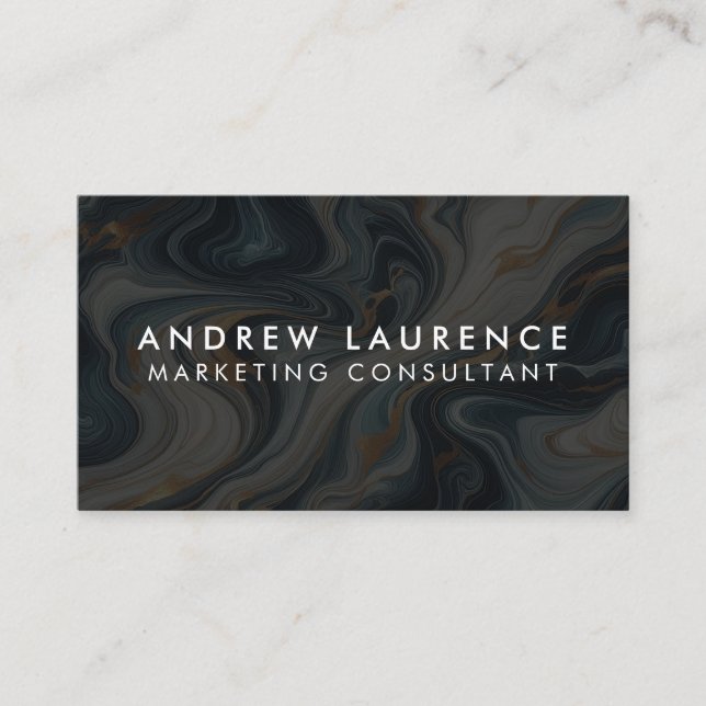 Modern Professional Minimalist Executive Generic B Business Card (Front)