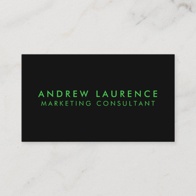 Modern Professional Minimalist Executive Generic B Business Card (Front)