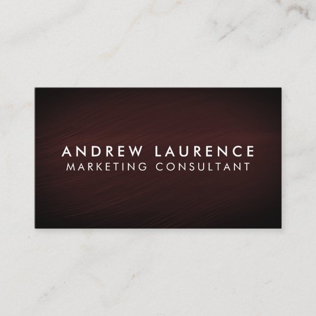 Modern Professional Minimalist Executive Generic B Business Card (Front)