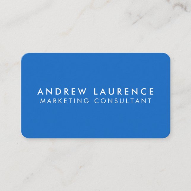 Modern Professional Minimalist Executive Generic B Business Card (Front)