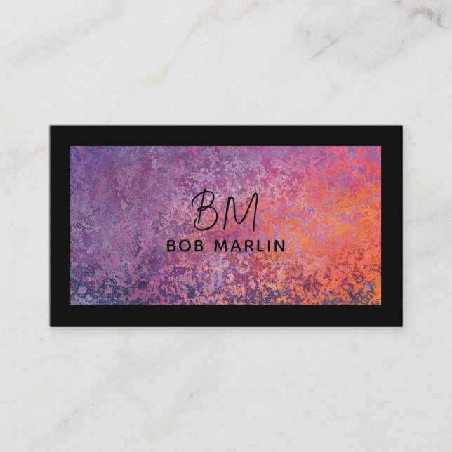 Modern Professional Minimalist Executive Generic Business Card (Front)