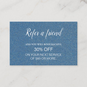 Modern Professional Minimalist Referral Business Card