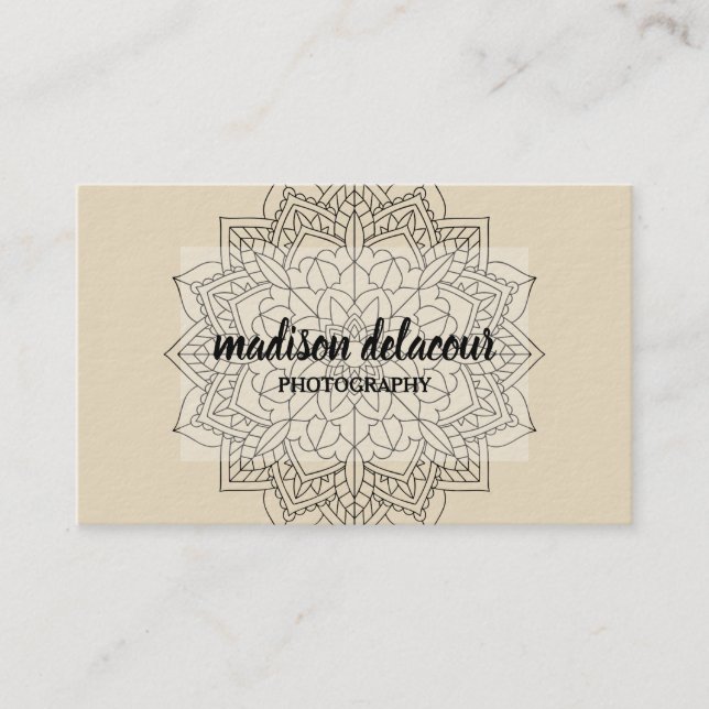 Modern Professional Minimalist Rustic Business Card (Front)