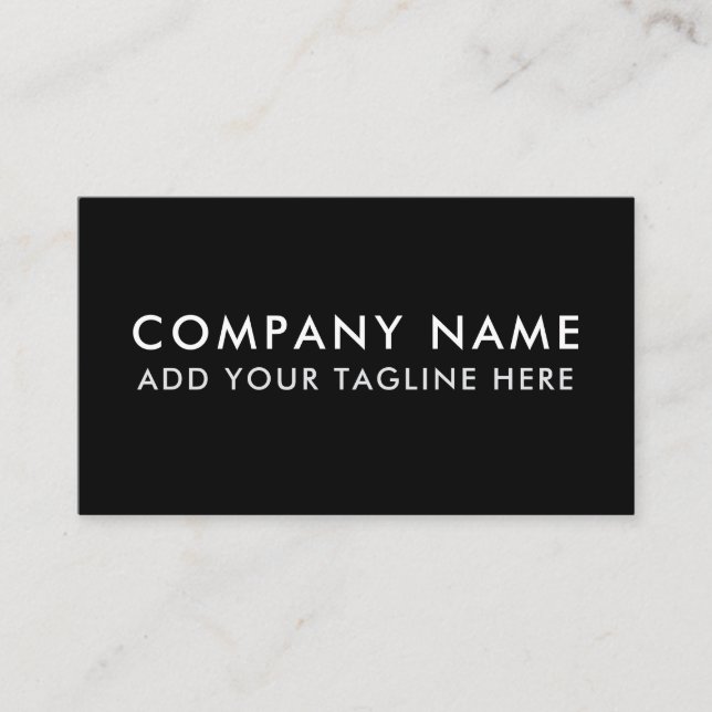 Modern Professional Minimalist Sleek Business Card (Front)
