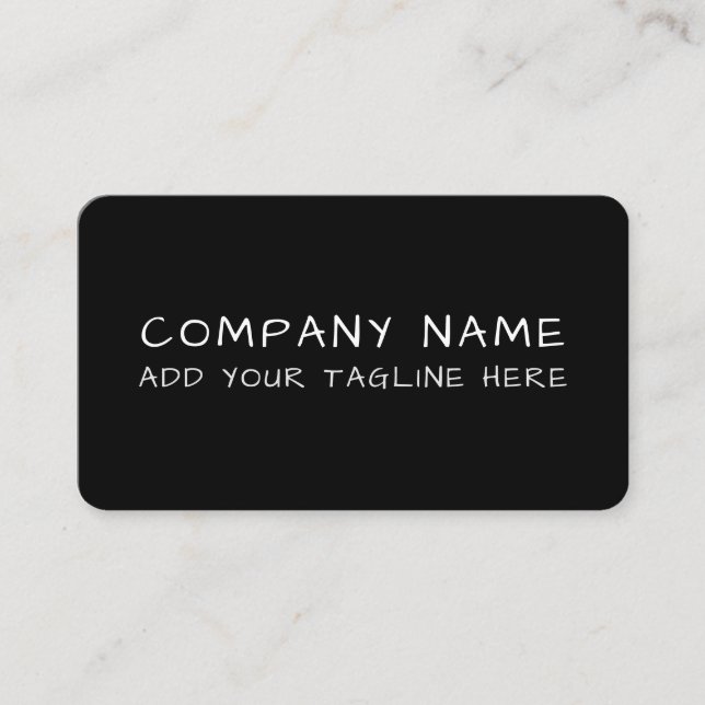 Modern Professional Minimalist Sleek Business Card (Front)