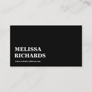 Modern Professional Minimalist Stylist Business Card